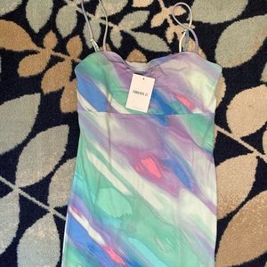 Multicolor mini dress